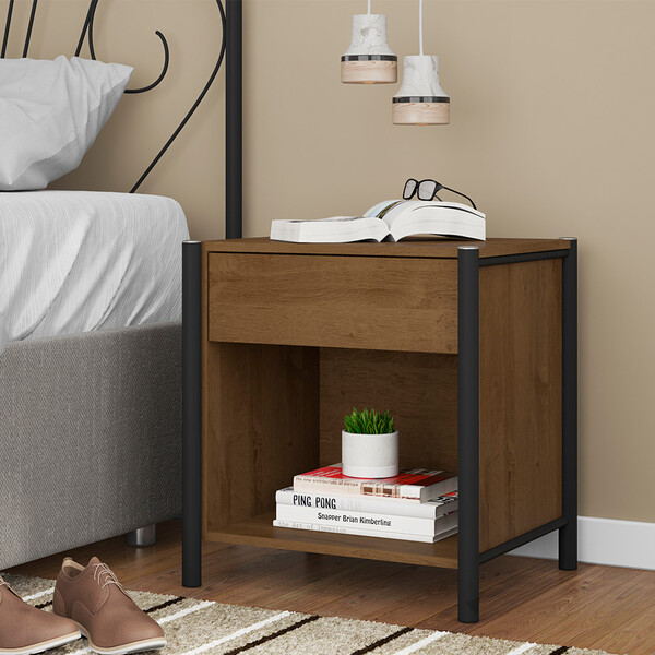 Mesa De Cabeceira Viena Demolição - Ds Estofados