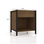 Mesa De Cabeceira Viena Espresso Móveis Marrom