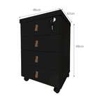 Mesa De Cabeceira Zoe 4 Gv Preta