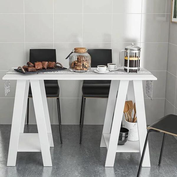 Mesa De Café Cozinha Iris Branca - Politorno