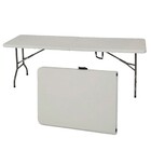 Mesa De Camping Dobrável Vira Maleta 180 Cm Importway