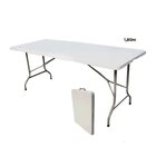 Mesa De Camping Dobrável Vira Maleta 180 Cm Importway