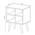 Mesa De Canto 4 Nichos Natural/off White E1720 - Tecno Mobili