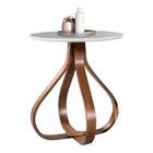 Mesa De Canto Bella Redonda Base De 70 Cm