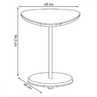 Mesa De Canto Bia 100% Mdf Menta - Pnr Móveis