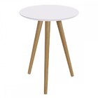 Mesa De Canto Branco/claro 24600 - Artesano