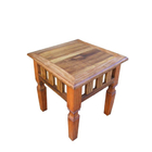 Mesa De Canto Bubble Em Madeira De Demolição - Cód 1296