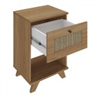 Mesa De Canto Decor 1 Gaveta Carvalho - Pnr Móveis