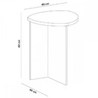 Mesa De Canto Delta Cedro - Artely Móveis