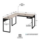 Mesa De Canto Em L Escrivaninha Com 1 Gaveta 120cm Industrial