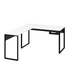 Mesa De Canto Em L Escrivaninha Com 1 Gaveta Industrial 120x1