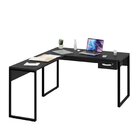 Mesa De Canto Em L Escrivaninha Com 1 Gaveta Industrial 135x1