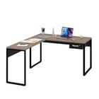 Mesa De Canto Em L Escrivaninha Com 1 Gaveta Industrial 135x1