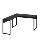 Mesa De Canto Em L Escrivaninha Industrial 135x150cm Preto