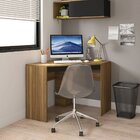 Mesa De Canto Em L Para Escritório Recta 90cm Lamina Mel E Pr