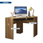 Mesa De Canto Em L Para Escritório Recta  Lamina Mel/preto