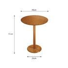 Mesa De Canto Em Mdf Laminado De Madeira 40cm - Mel