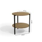 Mesa De Canto Freijó/preto Fosco Li017 - Kappesberg