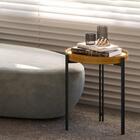 Mesa De Canto Industrial Nature Fosco Mônaco Linea Brasil