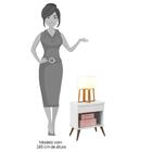 Mesa De Canto Infantil 1 Gaveta Mel P04 Branco Mpozenato