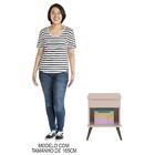 Mesa De Canto Infantil 1 Gaveta Mel P04 Rosê Mpozenato