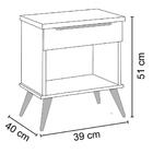 Mesa De Canto Infantil 1 Gaveta Mel P04 Rosê Mpozenato
