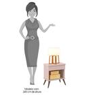 Mesa De Canto Infantil 1 Gaveta Mel P04 Rosê Mpozenato