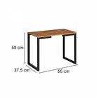 Mesa De Canto Innovare Preto/ Canela Rústico - Art Panta