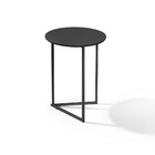 Mesa De Canto Jade Conjunto Com 2 Mesas Pé De Aço Preto