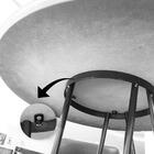 Mesa De Canto Jasmim Preto Com Base Cobre 55 Cm