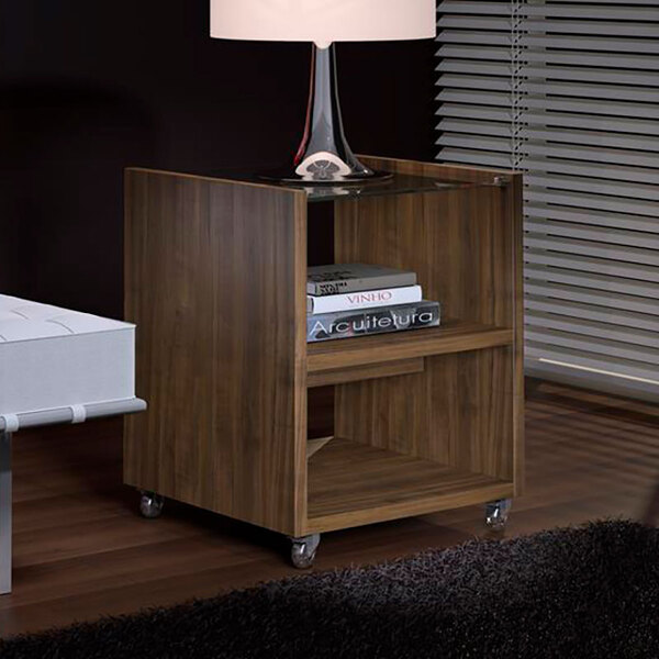 Mesa De Canto Kenzo 1008 - Knr Móveis - Ameixa Negra