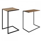 Mesa De Canto Kit 2 Peças Vermont/preto 27895 - Artesano