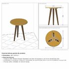 Mesa De Canto Lateral B02 Decorativa Preto Fosco - Lyam Decor