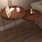 Mesa De Canto Lateral Decorativa Industrial Sala De Estar 56