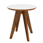 Mesa De Canto Lateral Decorativa Para Sala Estar Rayce 55x50