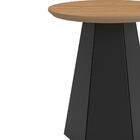 Mesa De Canto Lateral Pé Hexagonal Tb606 Freijó Preto Fosco D