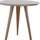 Mesa De Canto Lateral Pé Palito Retrô Lais Off White 56 Cm