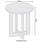 Mesa De Canto Luxo 100% Mdf Nature 8002 - Jb Bechara