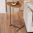 Mesa De Canto Orgânica Alamanda Nature/preto - Jb Bechara