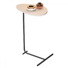 Mesa De Canto Orgânica Alamanda Off White/preto - Jb Bechara