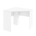 Mesa De Canto Para Computador 90x90cm Branco Fosco
