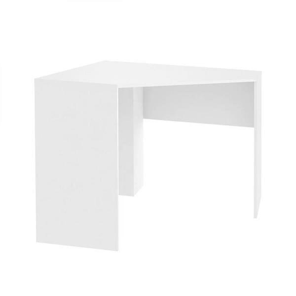 Mesa De Canto Para Computador 90x90cm Branco Fosco