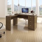 Mesa De Canto Para Escritório 3 Gavetas Tecnomobili Me4101