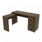 Mesa De Canto Para Escritório 3 Gavetas Tecnomobili Me4101