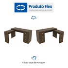 Mesa De Canto Para Escritório 3 Gavetas Tecnomobili Me4101