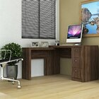 Mesa De Canto Para Escritório 3 Gavetas Tecnomobili Me4101