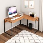 Mesa De Canto Para Escritório Em L Angular Com 1 Gaveta Amênd