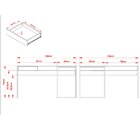 Mesa De Canto Para Escritório Em L Angular Com 1 Gaveta Amênd