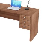 Mesa De Canto Para Escritório Em L Angular Com 3 Gavetas Amên