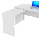 Mesa De Canto Para Escritório Em L Angular Com 3 Gavetas Bran